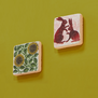 William De Morgan hare tile magnet